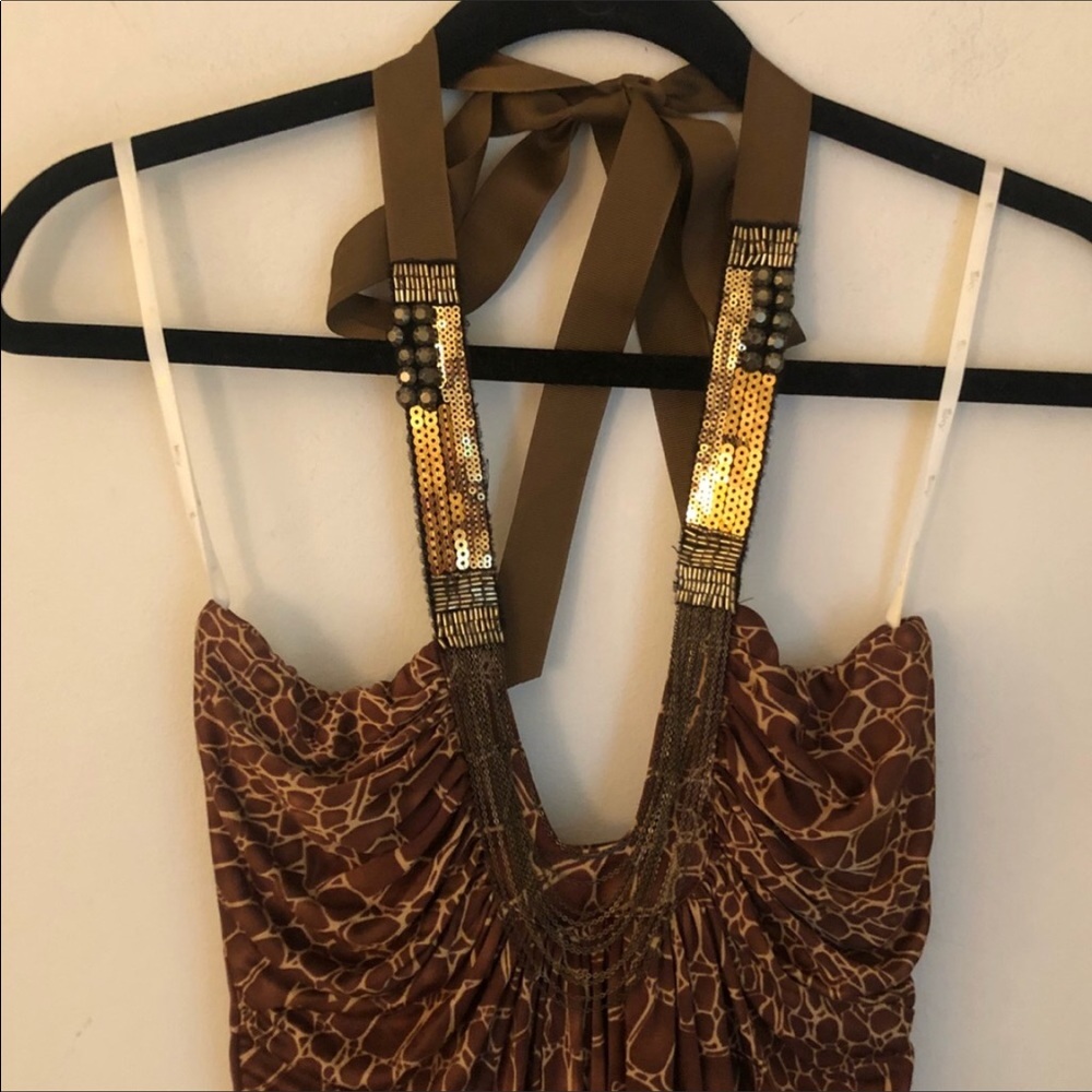 Sky brand top M beads sequins Vegas party festival